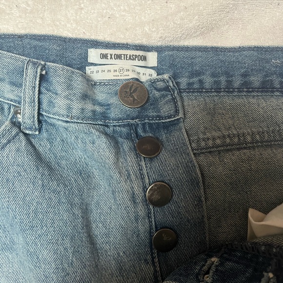 Free people mini jean skirt - Picture 3 of 5